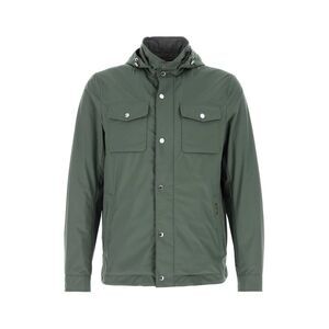 Moorer Men Green Polyester Fenzi Jacket